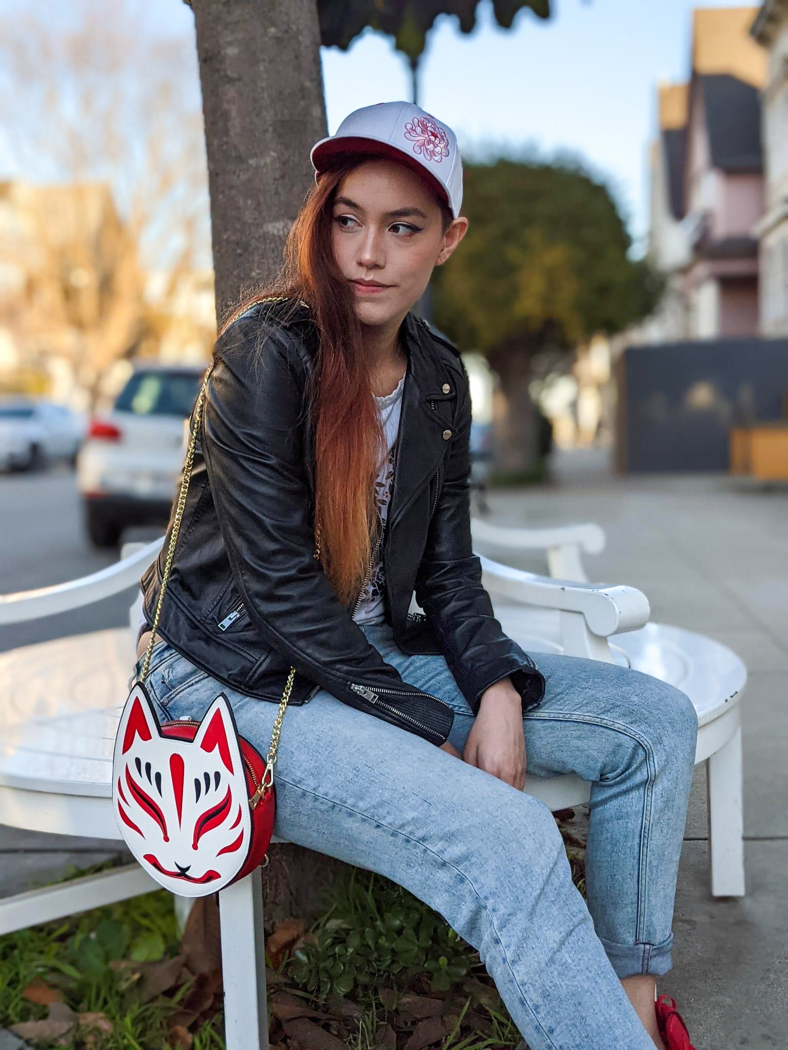 Kitsune Convertible Bag : White