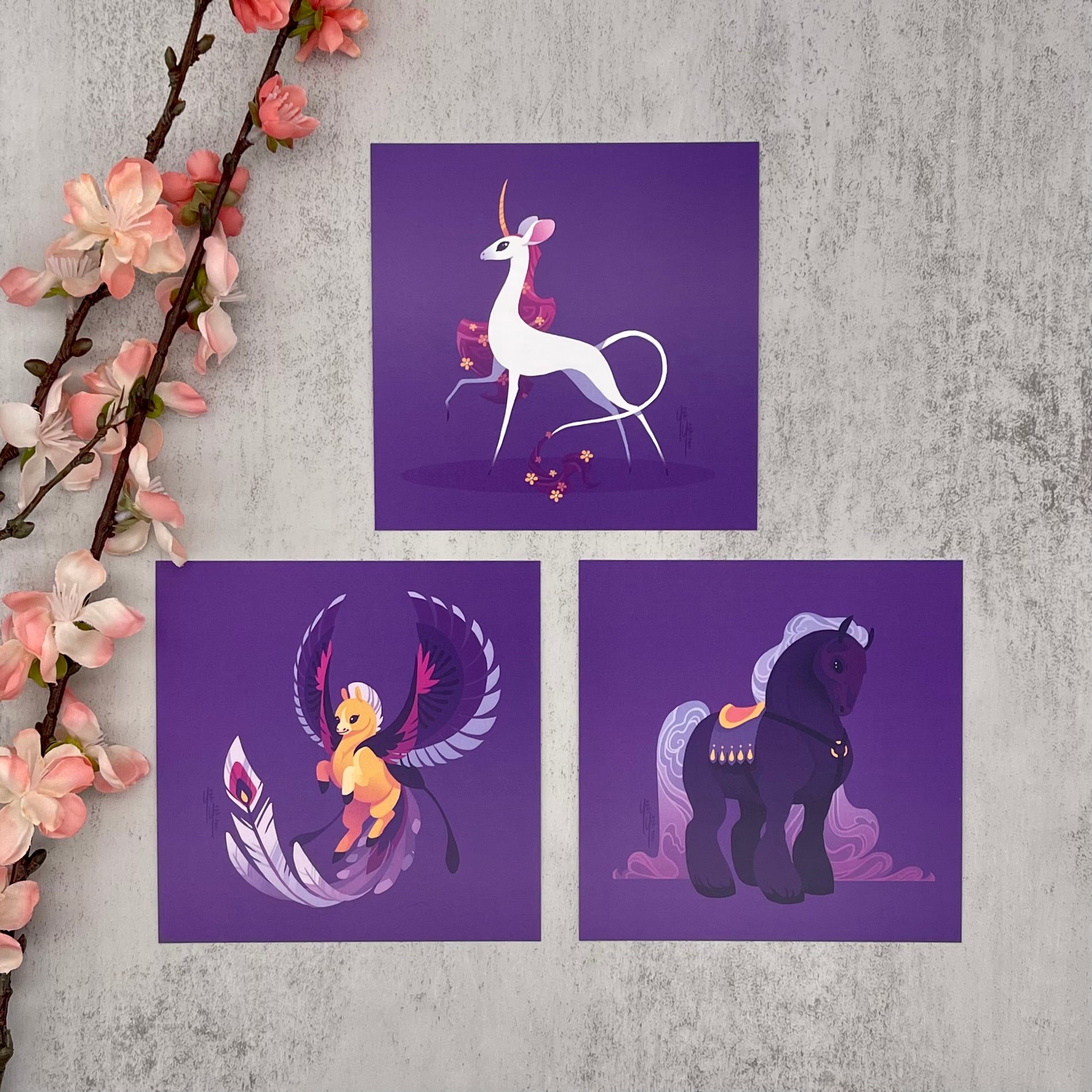Magical Horses - Mini Print Trio