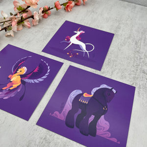 Magical Horses: Mini Print Trio