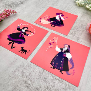 Bunad Witches: Mini Print Trio