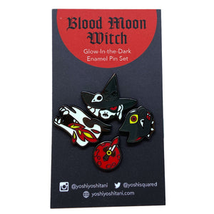 Blood Moon Witch Pin Set