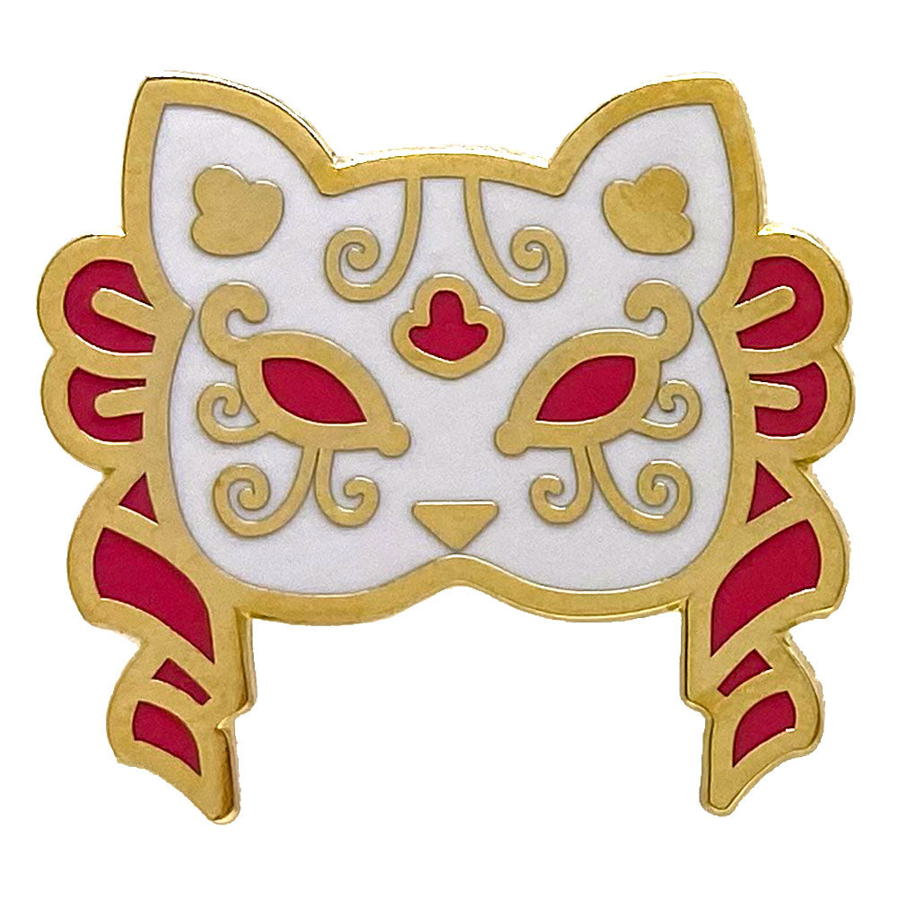 Cat Animal Mask Enamel Pin