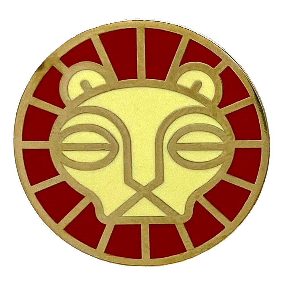 Lion Animal Mask Enamel Pin