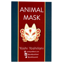 Load image into Gallery viewer, Fox Animal Mask Enamel Pin
