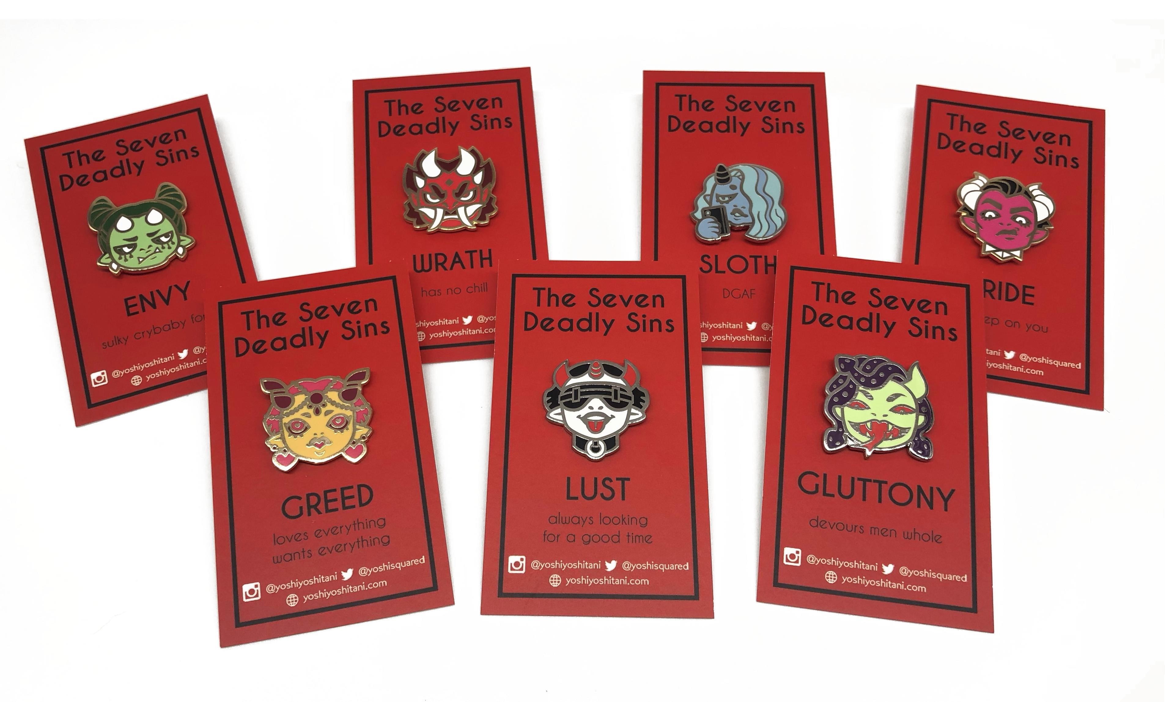 Gluttony: Seven Deadly Sins Enamel Pin
