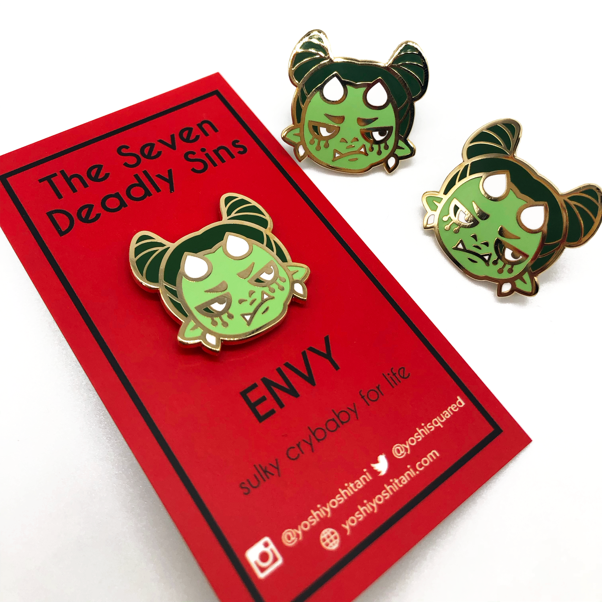 Envy: Seven Deadly Sins Enamel Pin – Yoshi Yoshitani