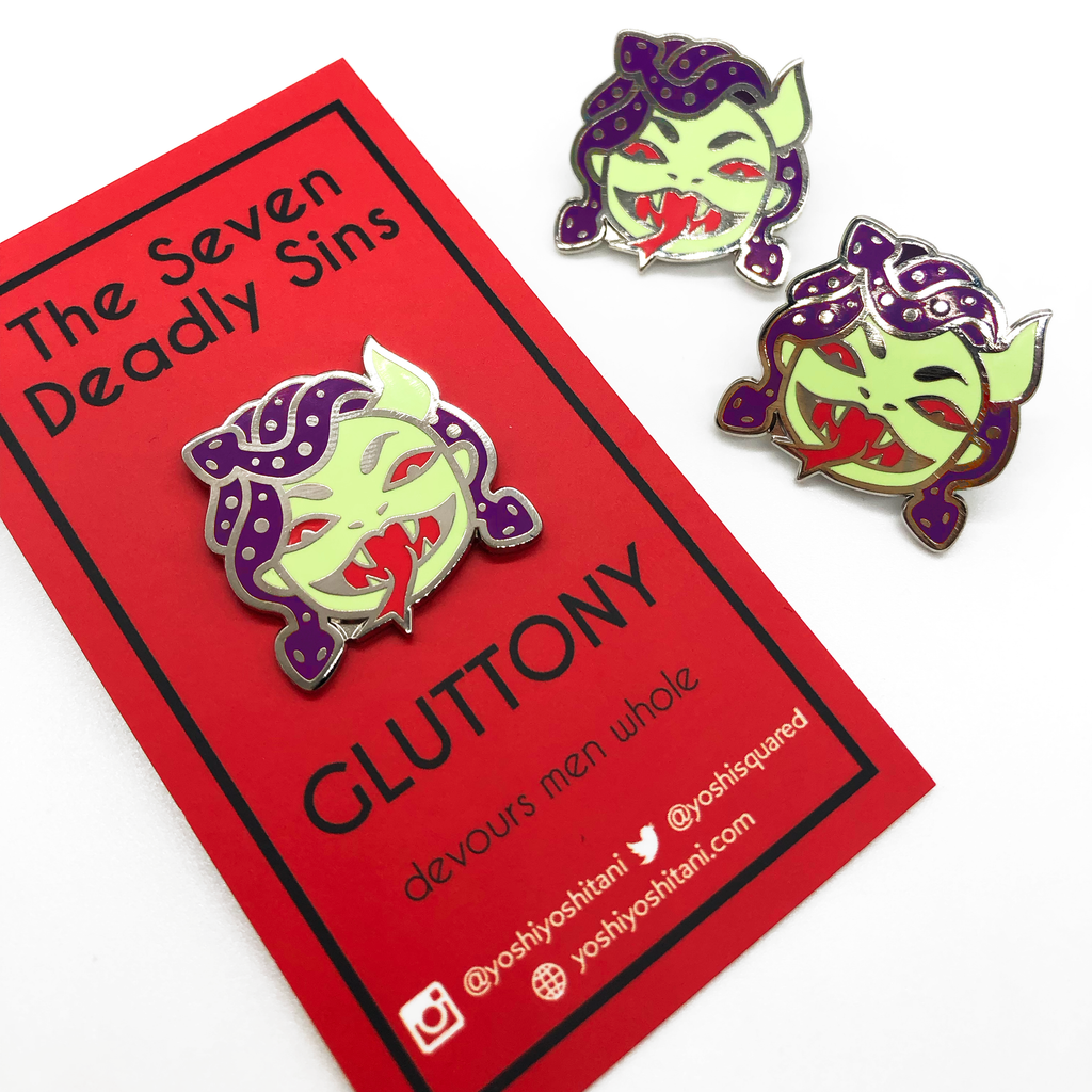 Gluttony: Seven Deadly Sins Enamel Pin