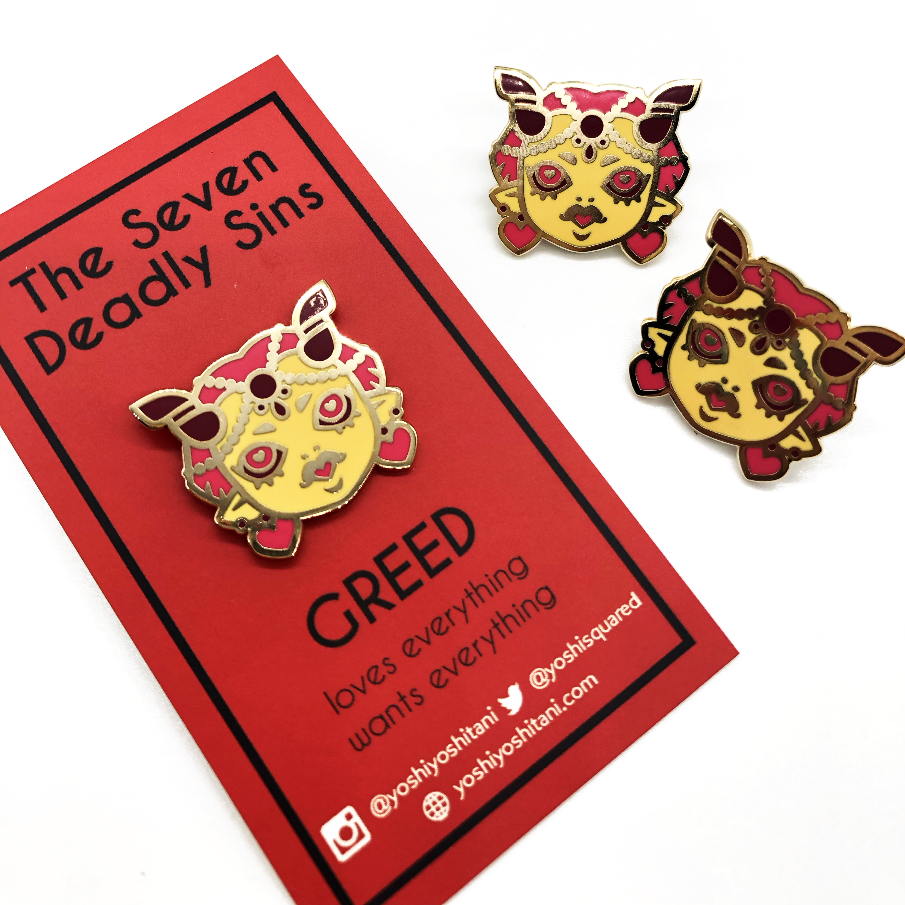 Greed: Seven Deadly Sins Enamel Pin – Yoshi Yoshitani
