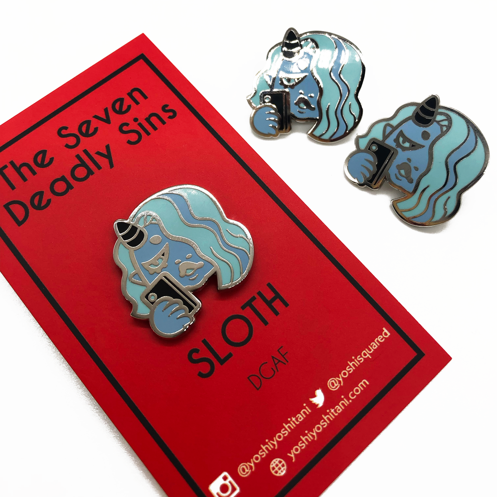 Sloth: Seven Deadly Sins Enamel Pin – Yoshi Yoshitani Sloth: Seven Deadly Sins Enamel Pin – Yoshi Yoshitani