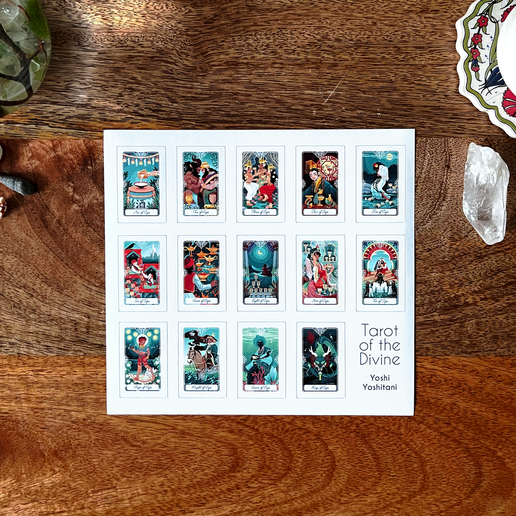 Suit of Cups Stickers: Tarot of the Divine