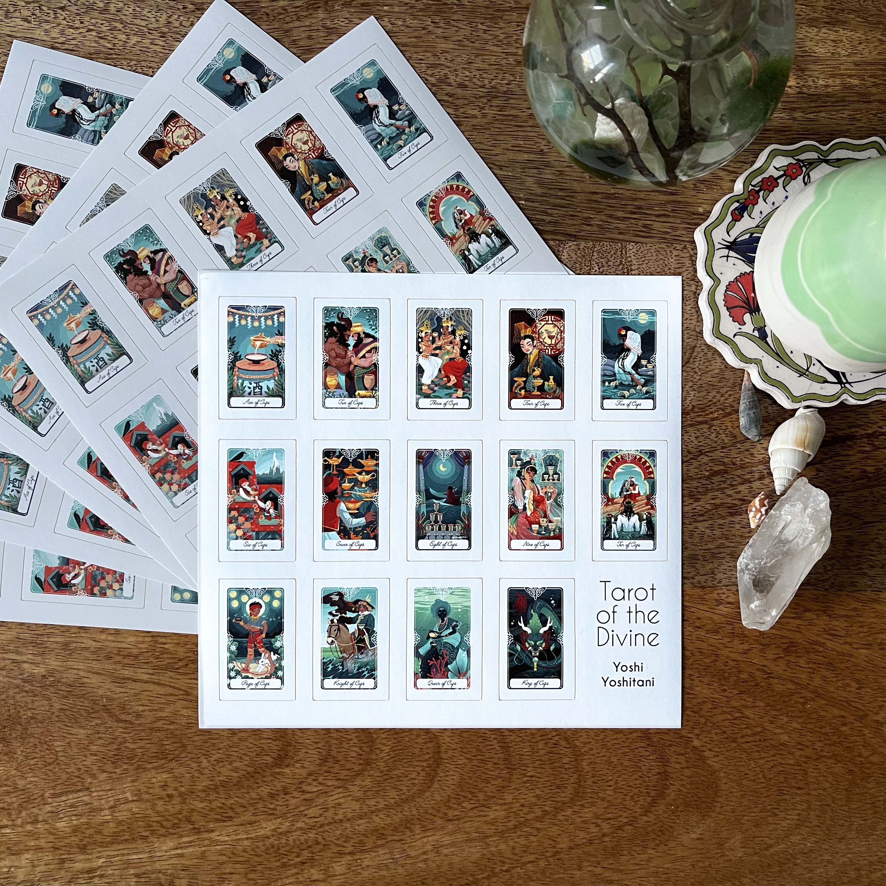 Suit of Cups Stickers: Tarot of the Divine