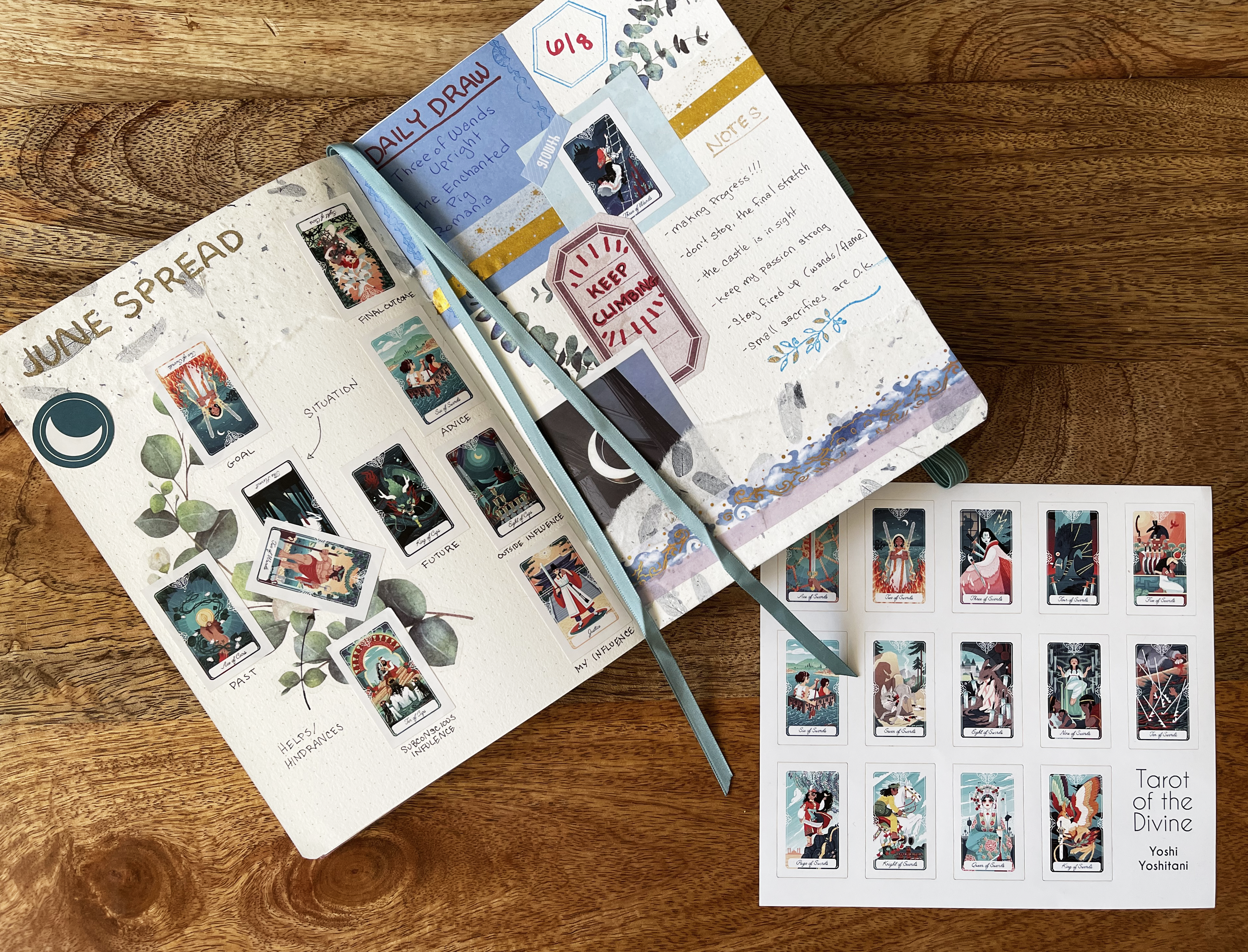 Suit of Swords Stickers: Tarot of the Divine