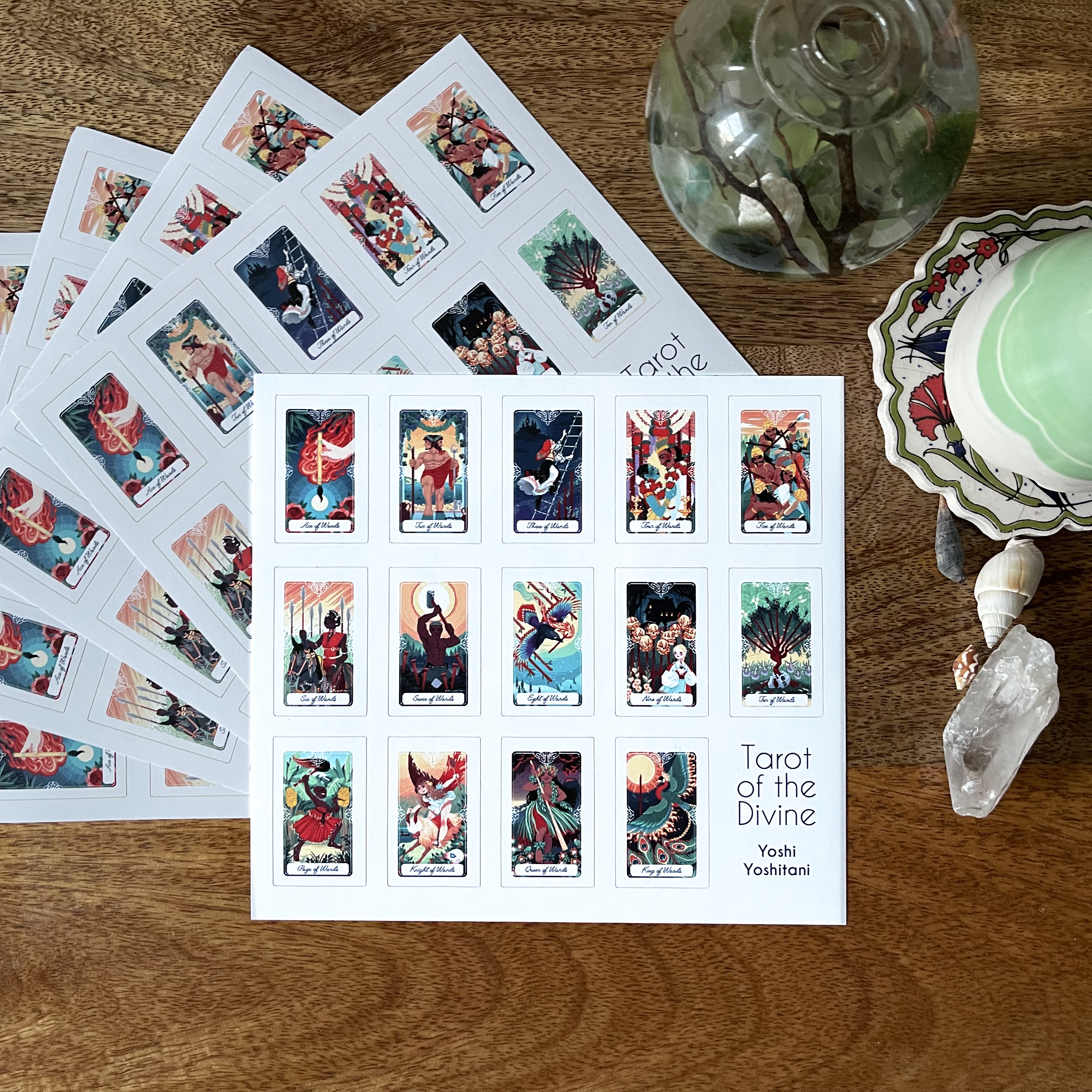 Suit of Wands Stickers: Tarot of the Divine