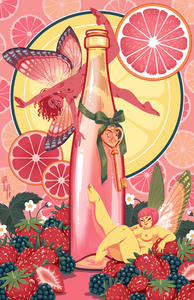 Rosé: Wine Fairies Print