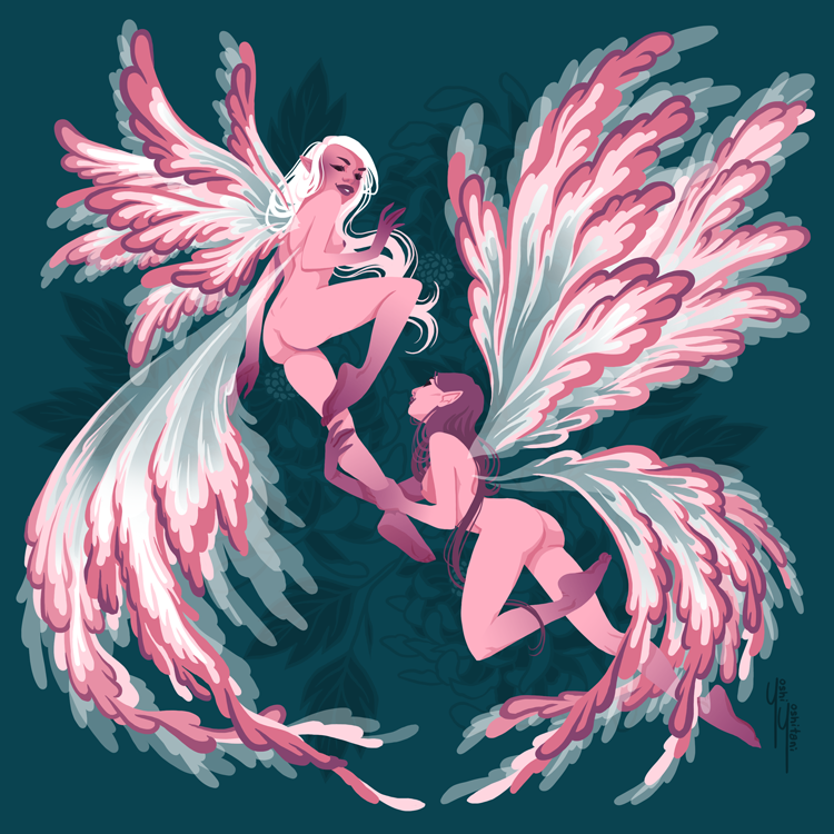Bubblegum - Fairy Friends Print
