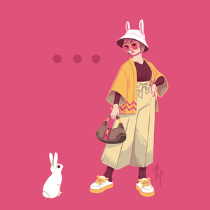 Lunar New Year Rabbit/Cat - Mini Print Trio